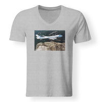 Thumbnail for Cruising United States Of America Boeing 747 Designed V-Neck T-Shirts
