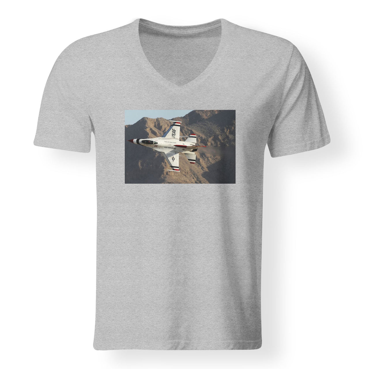 Amazing Show by Fighter Jet 16 Designed V-Neck T-Shirts
