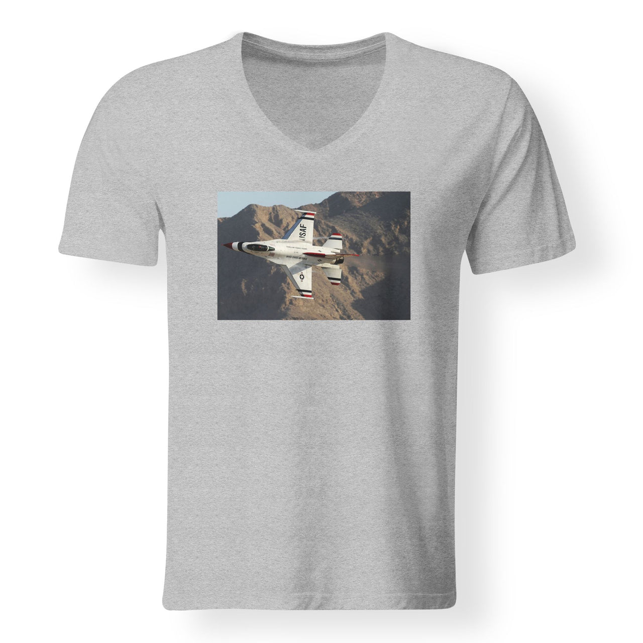 Amazing Show by Fighting Falcon F16 Designed V-Neck T-Shirts