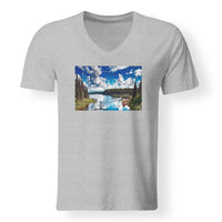 Thumbnail for Amazing Scenary & Sea Planes Designed V-Neck T-Shirts