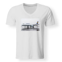 Thumbnail for Lufthansa A320 Neo Designed V-Neck T-Shirts