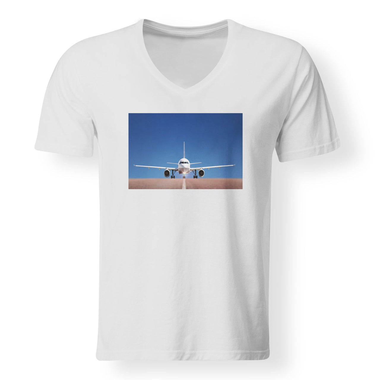 Face to Face with Airbus A320 Designed V-Neck T-Shirts