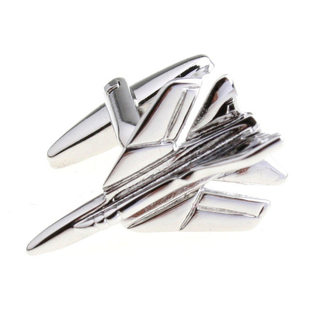 Fighter Shaped (2) Cuff Links