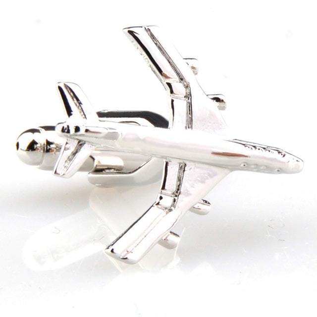 Airplane Shaped (4) Cuff Links