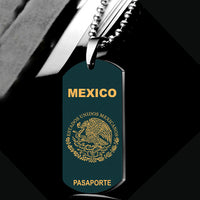 Thumbnail for Mexico Passport Designed Metal Necklaces