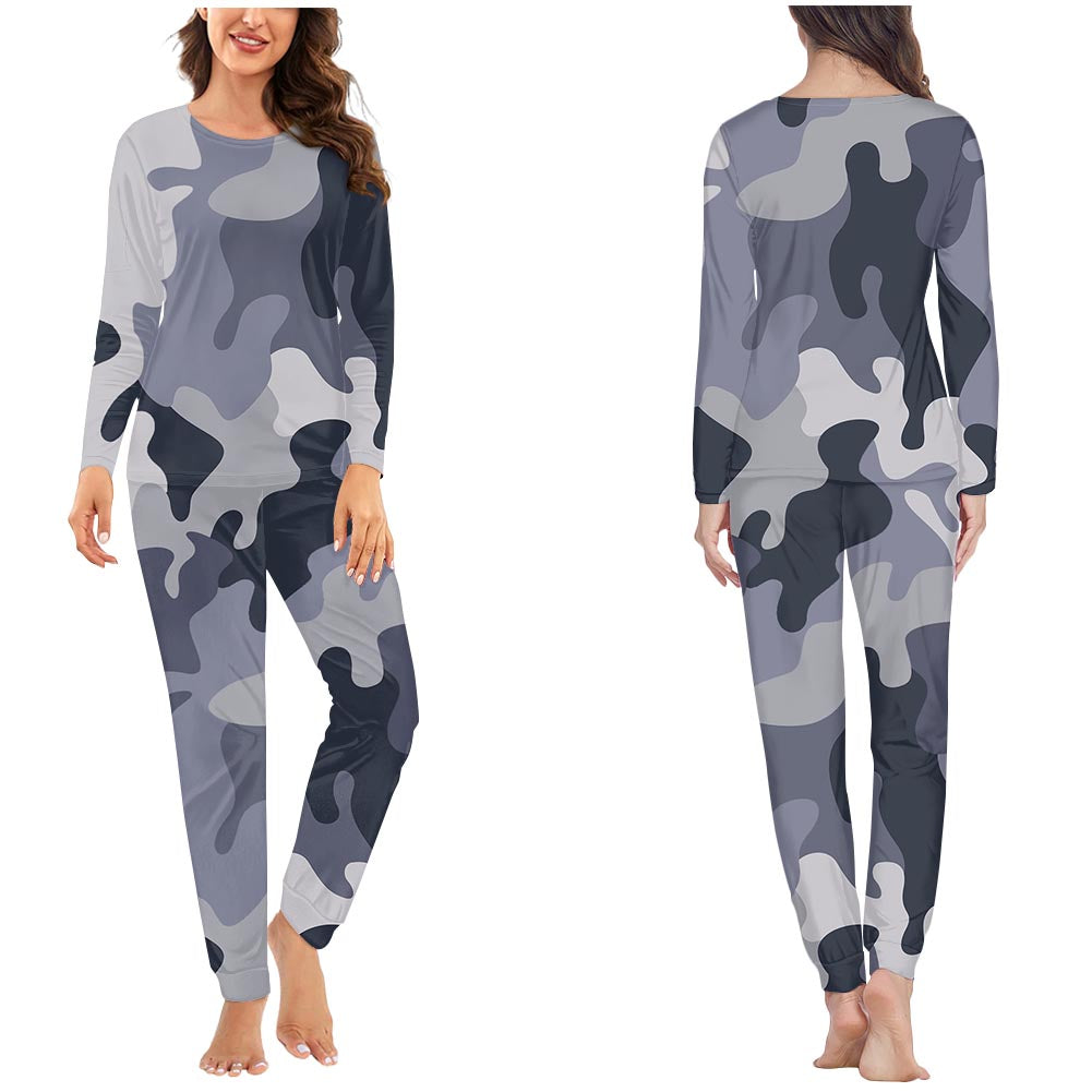 Military Camouflage Army Gray Designed Women Pijamas