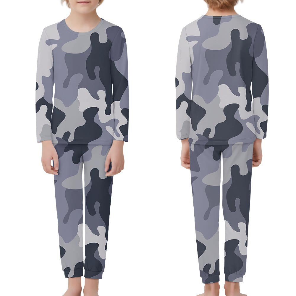 Military Camouflage Army Gray Designed "Children" Pijamas
