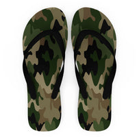 Thumbnail for Military Camouflage Army Green Designed Slippers (Flip Flops)