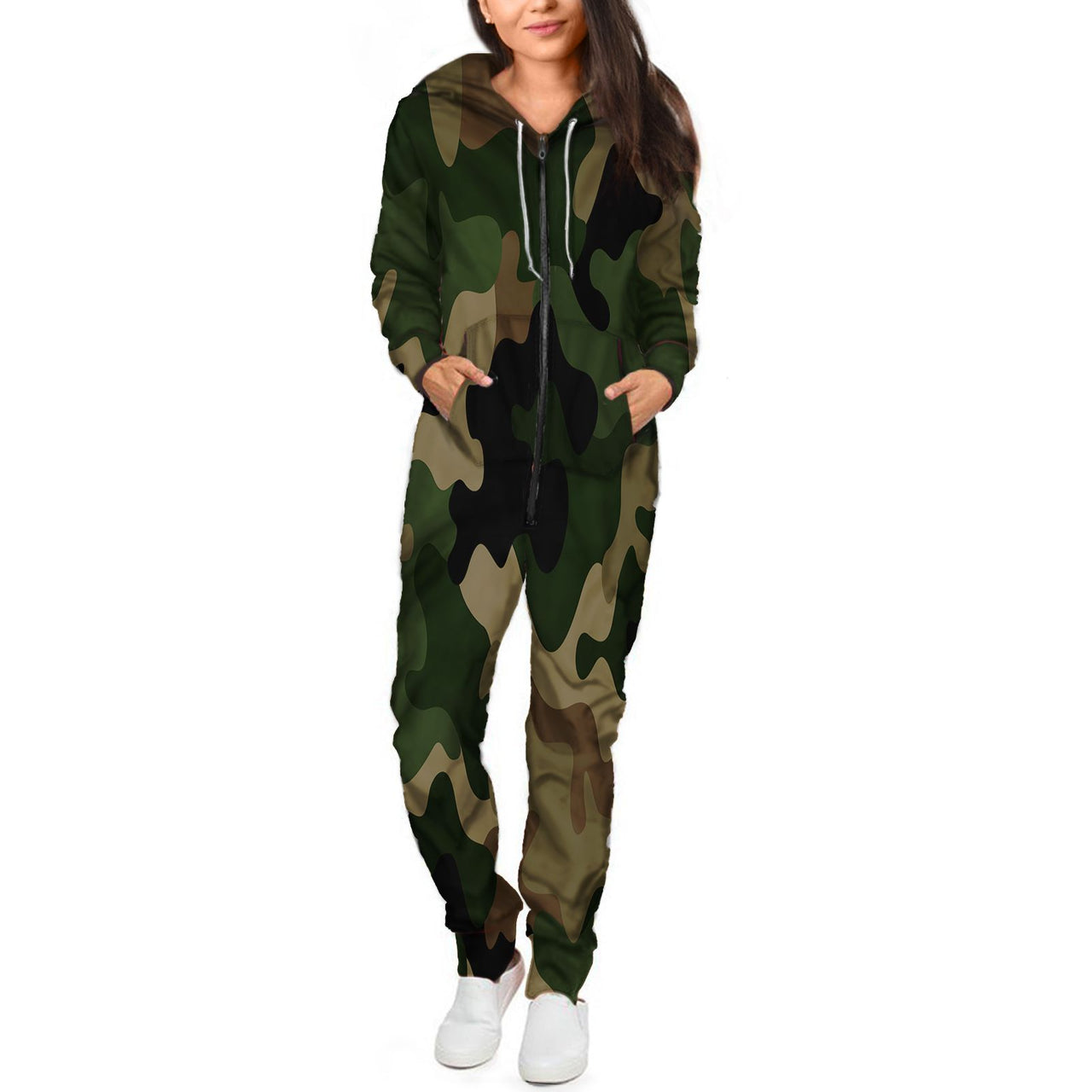 Military Camouflage Army Green Designed Jumpsuit for Men & Women