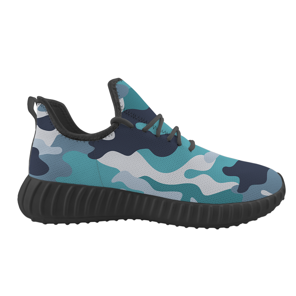 Military Camouflage Green Designed Sport Sneakers & Shoes (MEN)