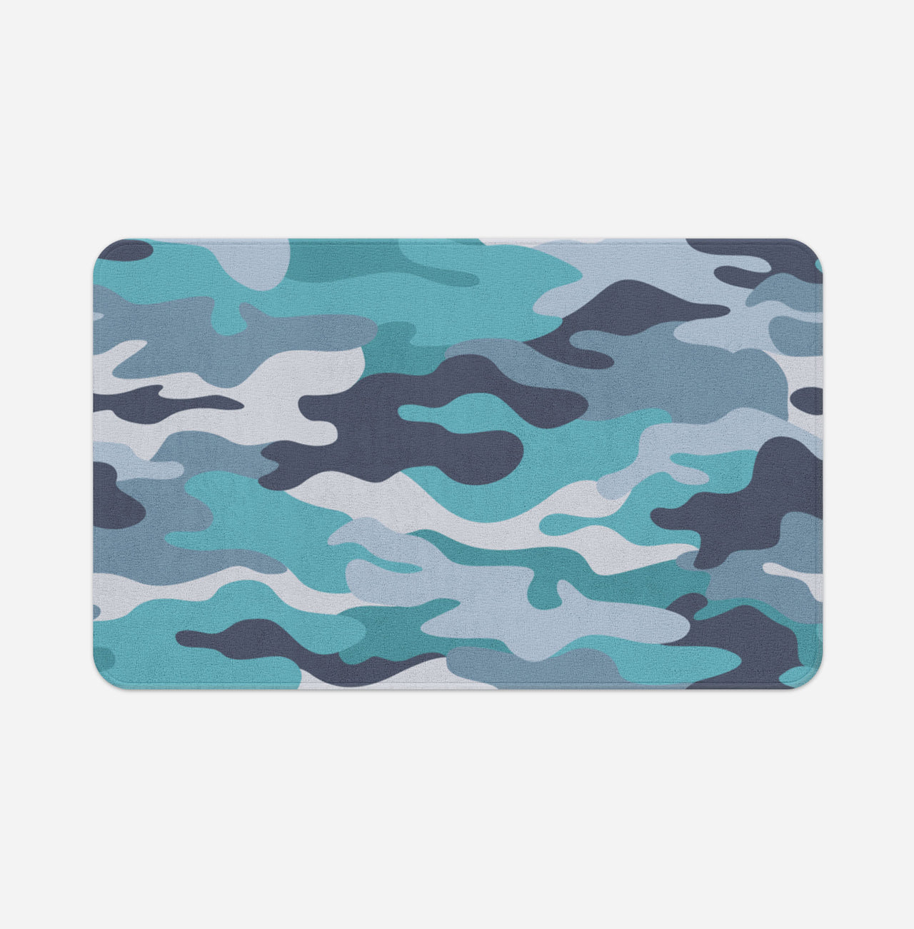 Military Camouflage Green Designed Bath Mats