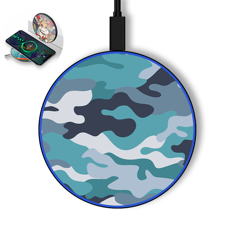 Military Camouflage Green Designed Wireless Chargers