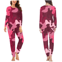 Thumbnail for Military Camouflage Red Designed Women Pijamas