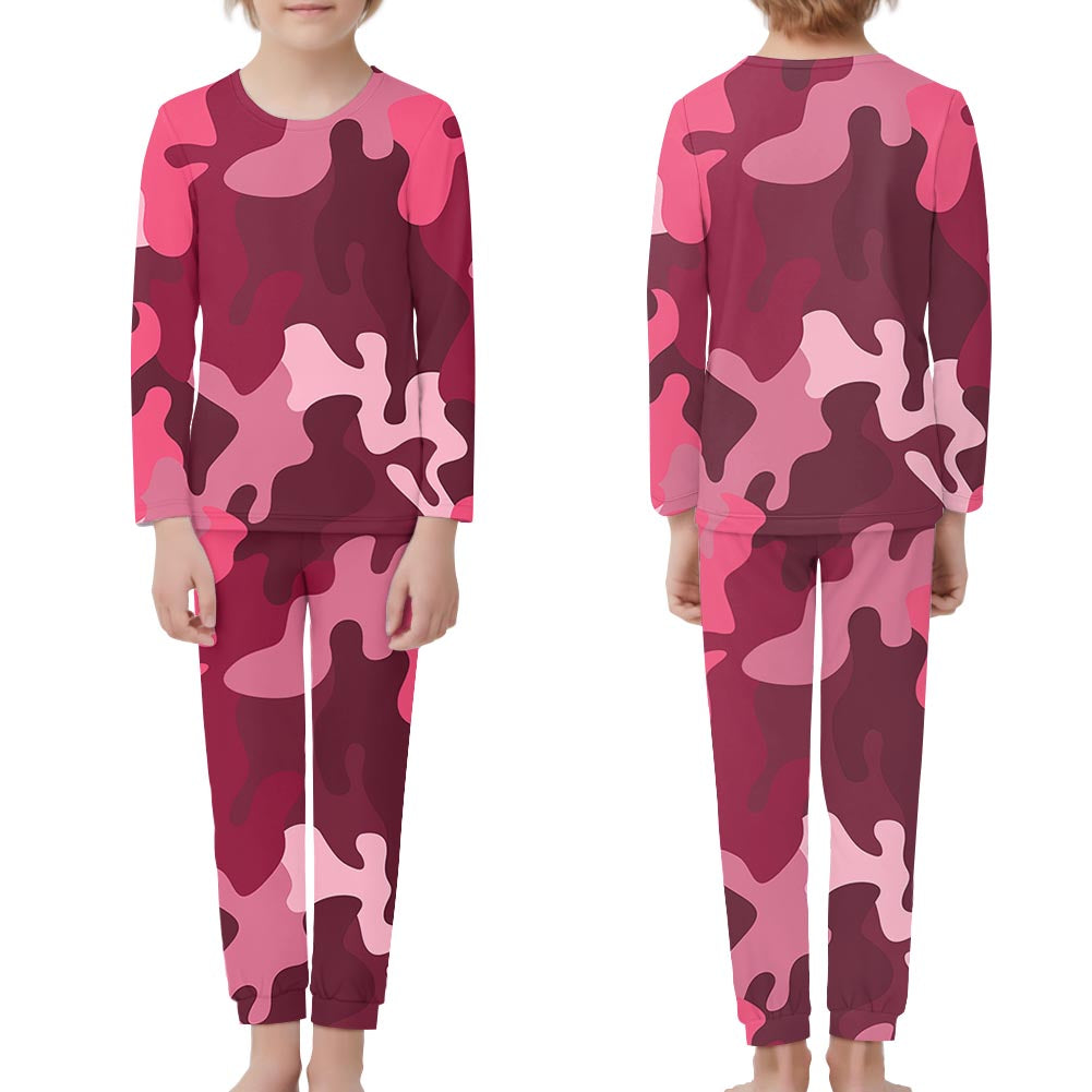 Military Camouflage Red Designed "Children" Pijamas