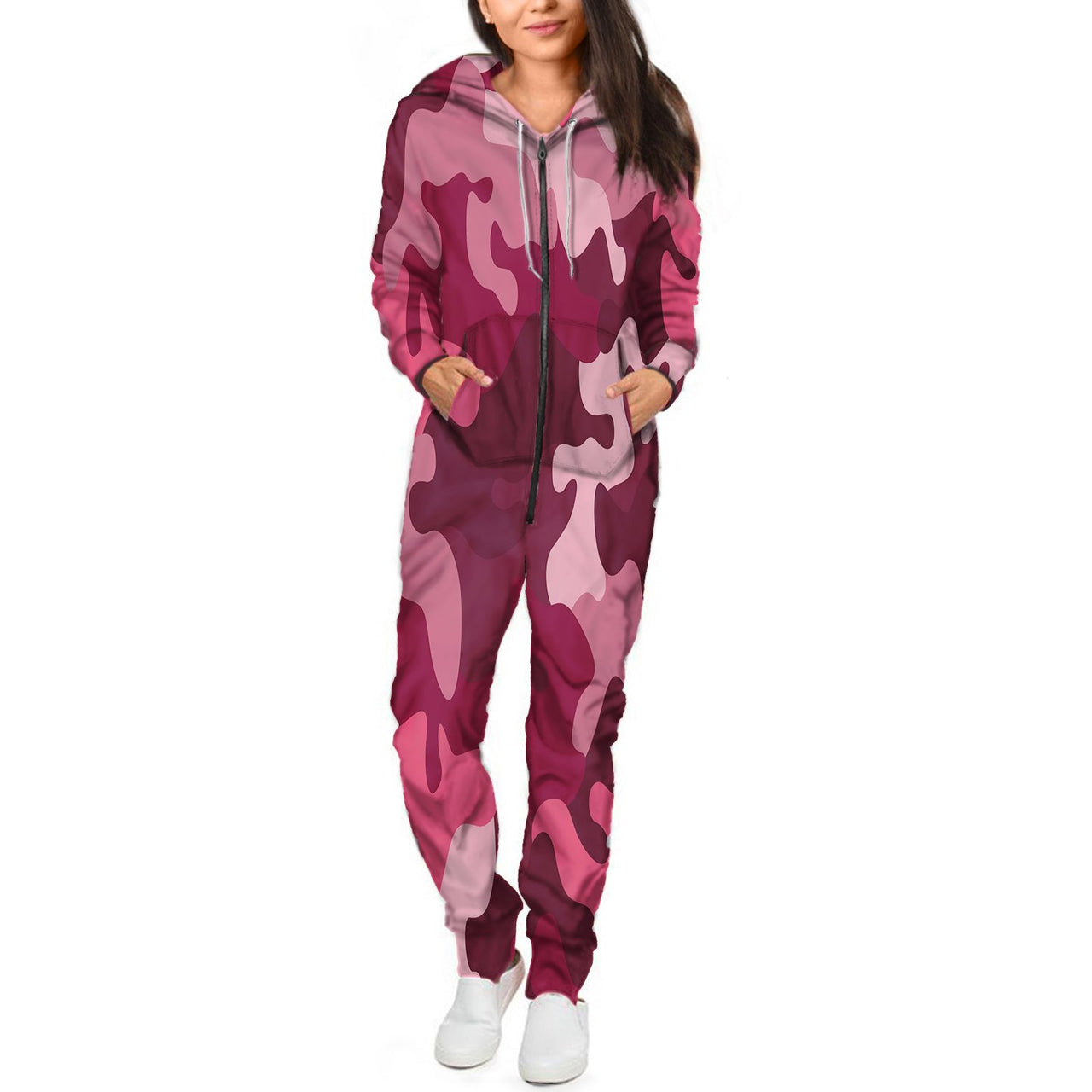 Military Camouflage Red Designed Jumpsuit for Men & Women