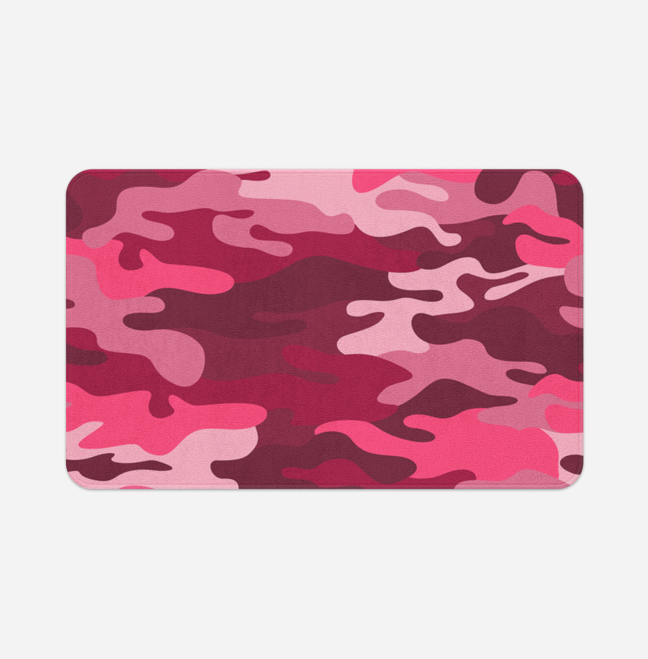Military Camouflage Red Designed Bath Mats