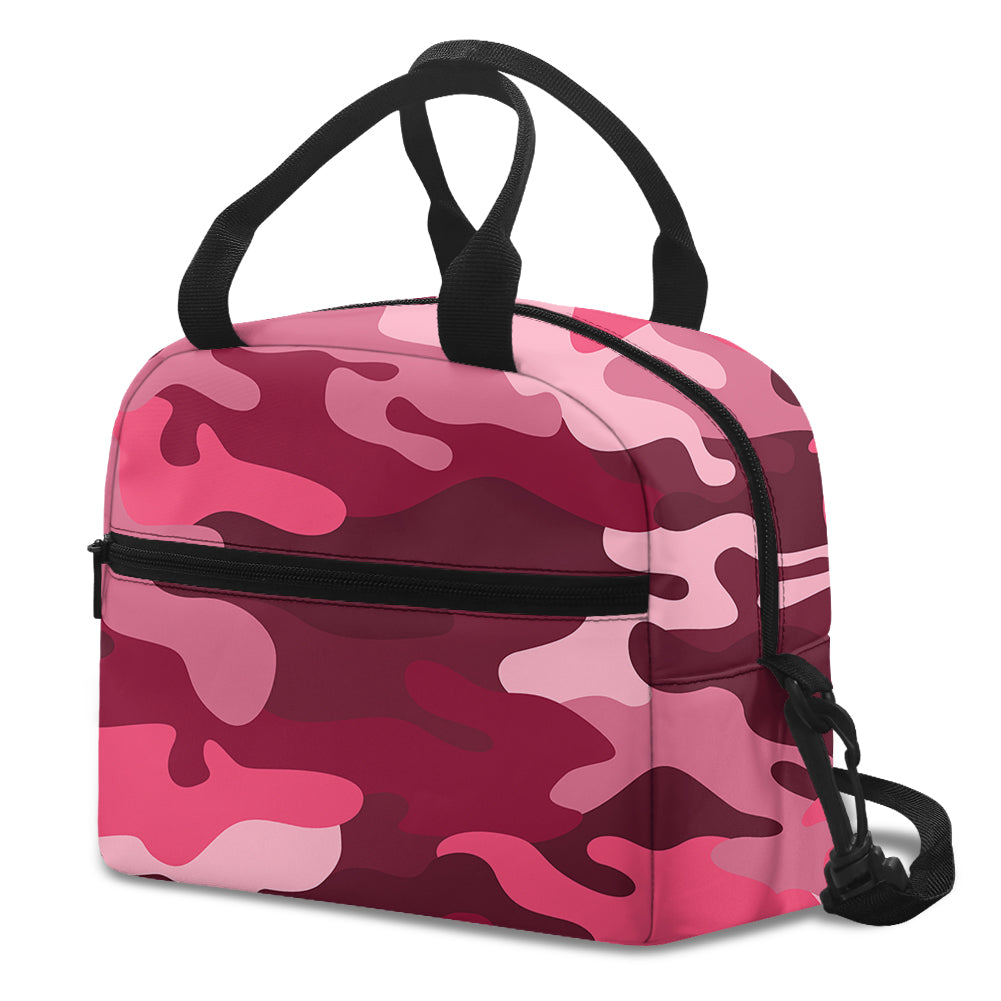 Military Camouflage Red Designed Lunch Bags