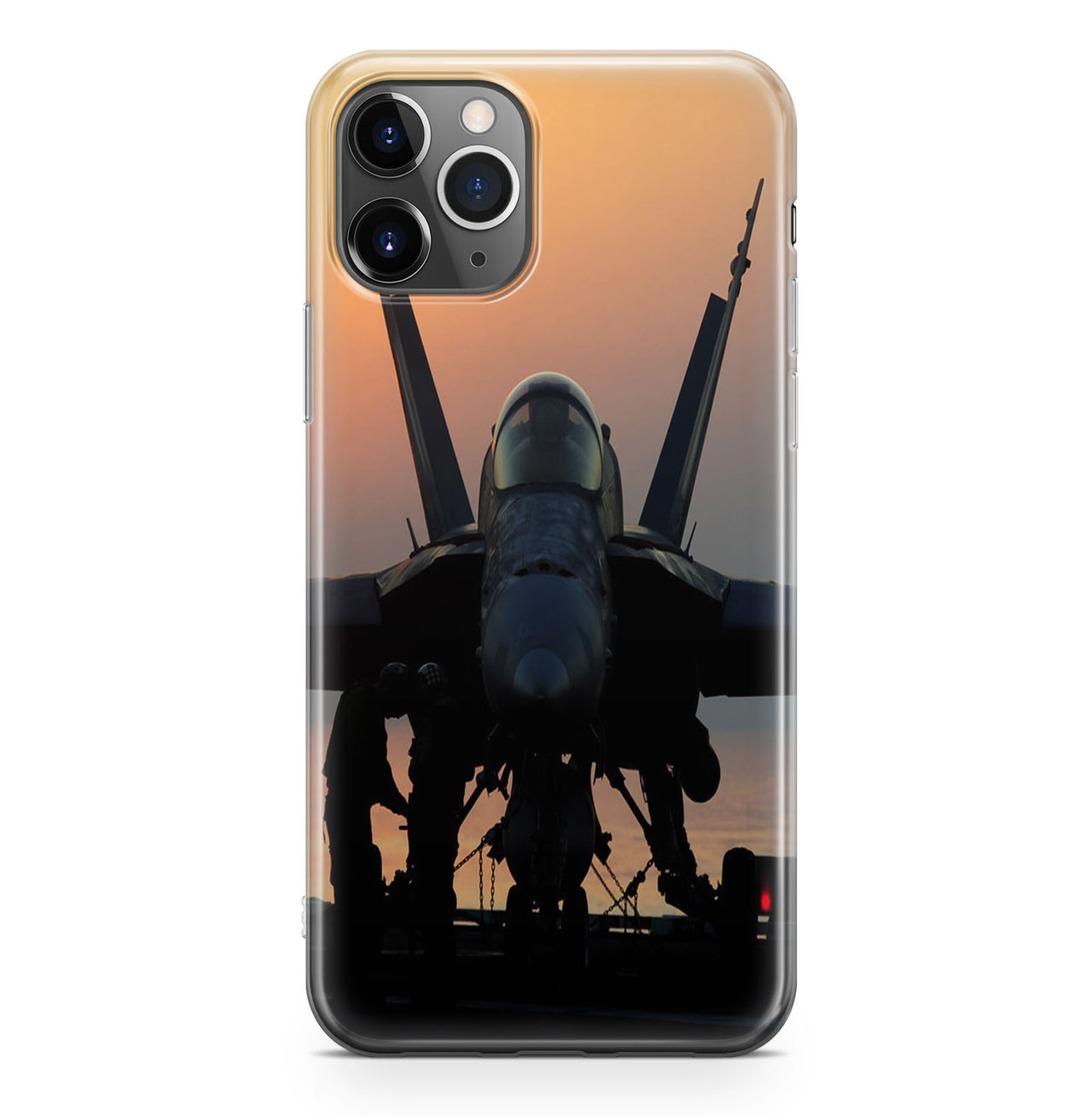 Military Jet During Sunset Designed iPhone Cases
