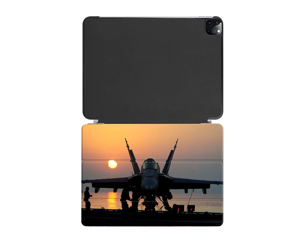 Military Jet During Sunset Designed iPad Cases
