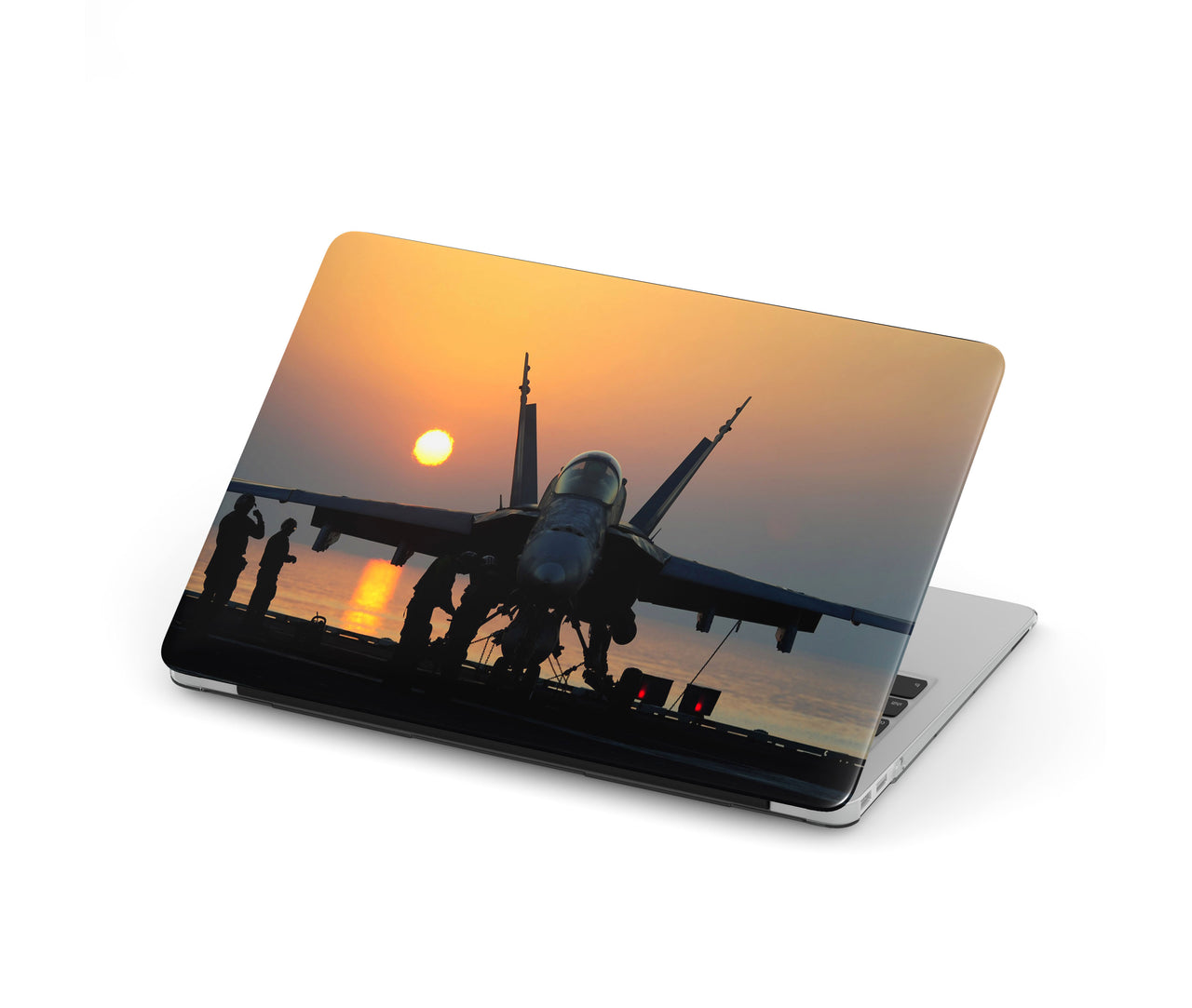 Military Jet During Sunset Designed Macbook Cases