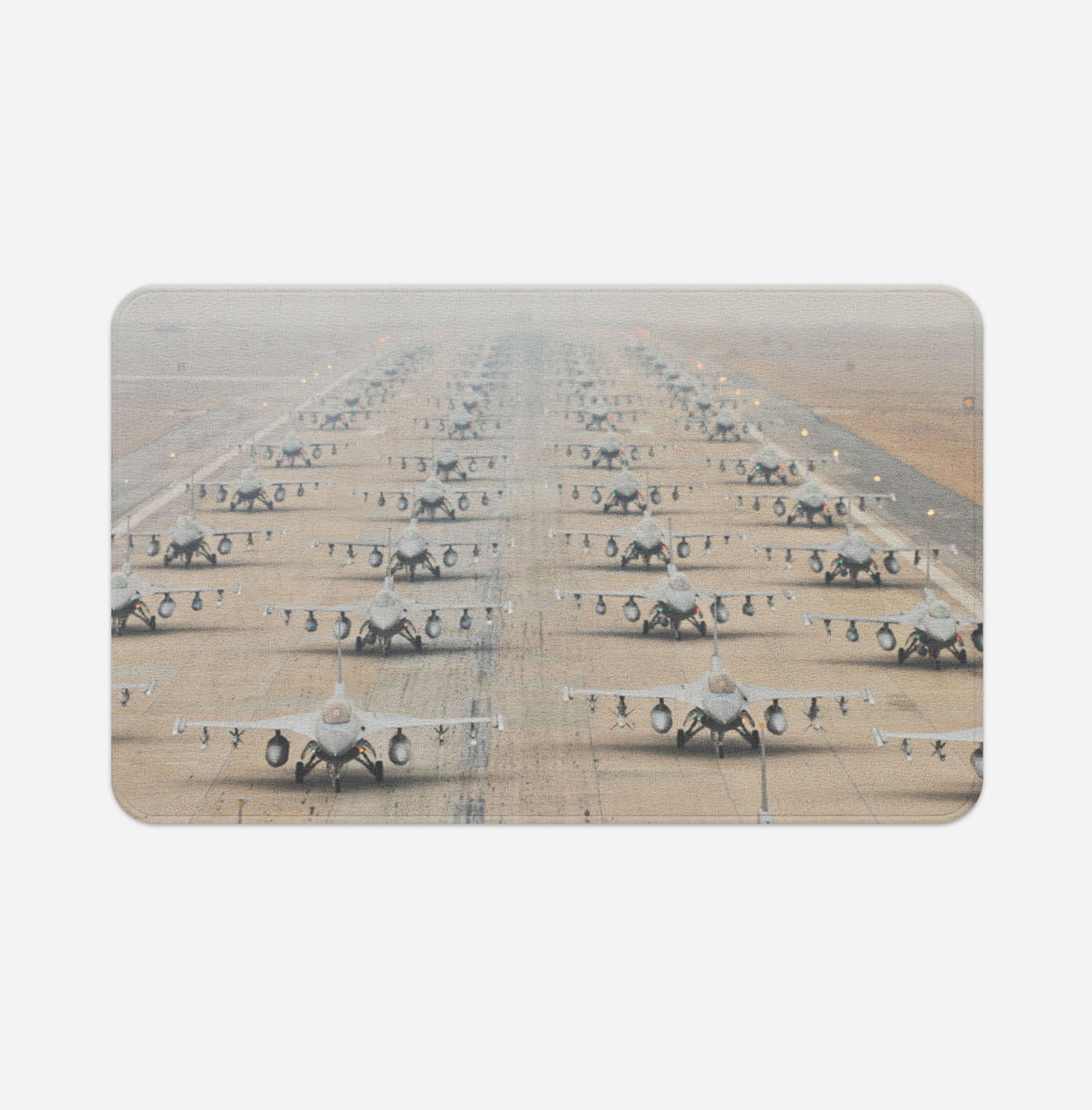 Military Jets Designed Bath Mats