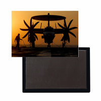 Thumbnail for Military Plane at Sunset Designed Magnets