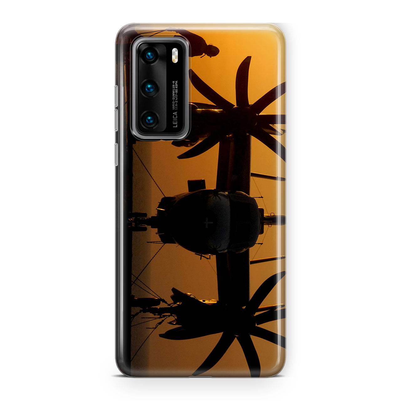 Military Plane at Sunset Designed Huawei Cases