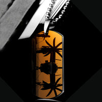 Thumbnail for Military Plane at Sunset Designed Metal Necklaces