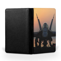 Thumbnail for Military Jet During Sunset Printed Passport & Travel Cases
