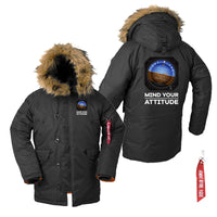 Thumbnail for Mind Your Attitude Designed Parka Bomber Jackets