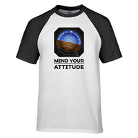 Thumbnail for Mind Your Attitude Designed Raglan T-Shirts
