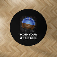 Thumbnail for Mind Your Attitude Designed Carpet & Floor Mats (Round)