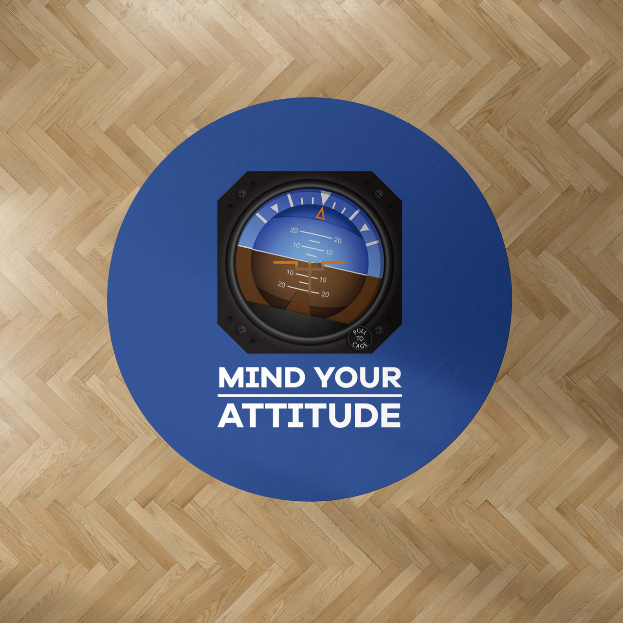 Mind Your Attitude Designed Carpet & Floor Mats (Round)