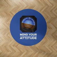 Thumbnail for Mind Your Attitude Designed Carpet & Floor Mats (Round)
