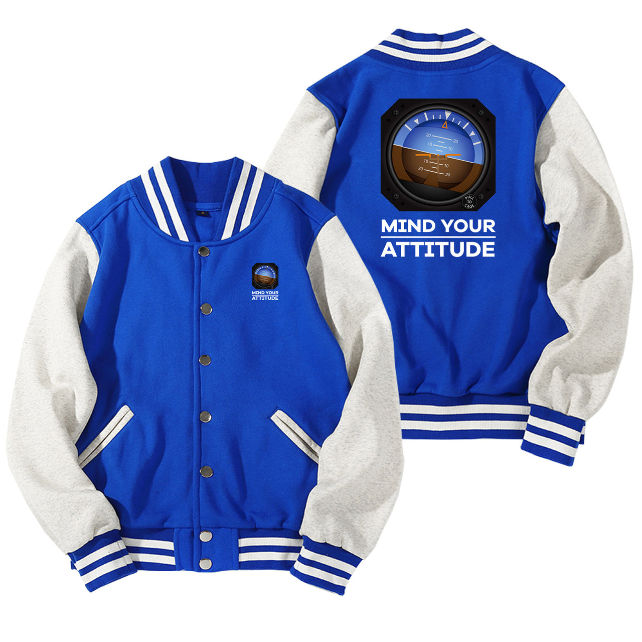 Mind Your Attitude Designed Baseball Style Jackets