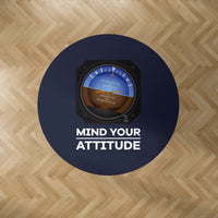 Thumbnail for Mind Your Attitude Designed Carpet & Floor Mats (Round)