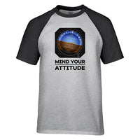 Thumbnail for Mind Your Attitude Designed Raglan T-Shirts