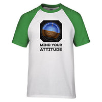 Thumbnail for Mind Your Attitude Designed Raglan T-Shirts