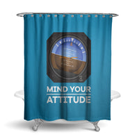 Thumbnail for Mind Your Attitude Designed Shower Curtains