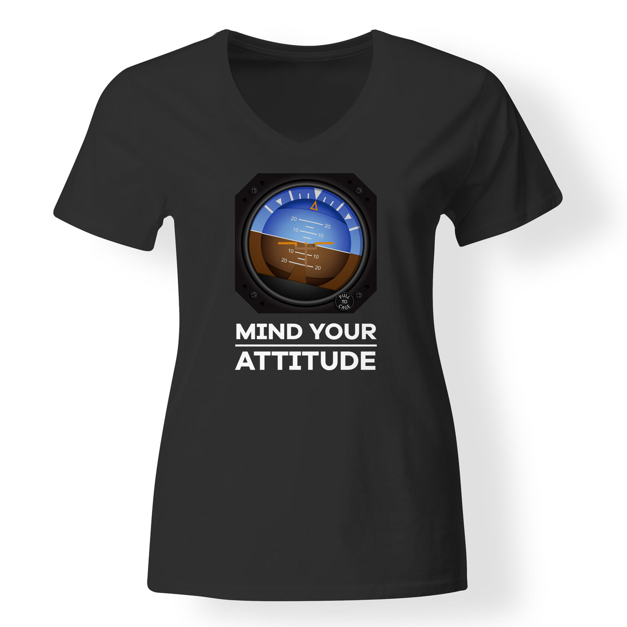 Mind Your Attitude Designed V-Neck T-Shirts