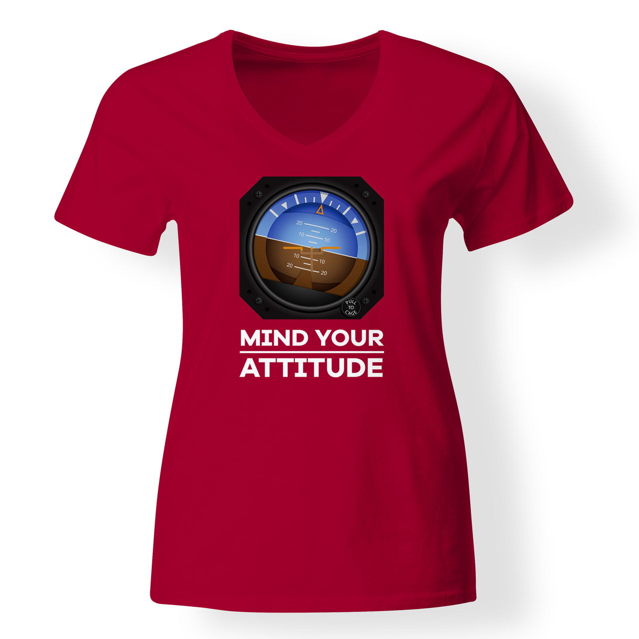Mind Your Attitude Designed V-Neck T-Shirts