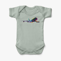 Thumbnail for Multicolor Airplane Designed Baby Bodysuits