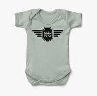 Thumbnail for Born To Fly & Badge Designed Baby Bodysuits
