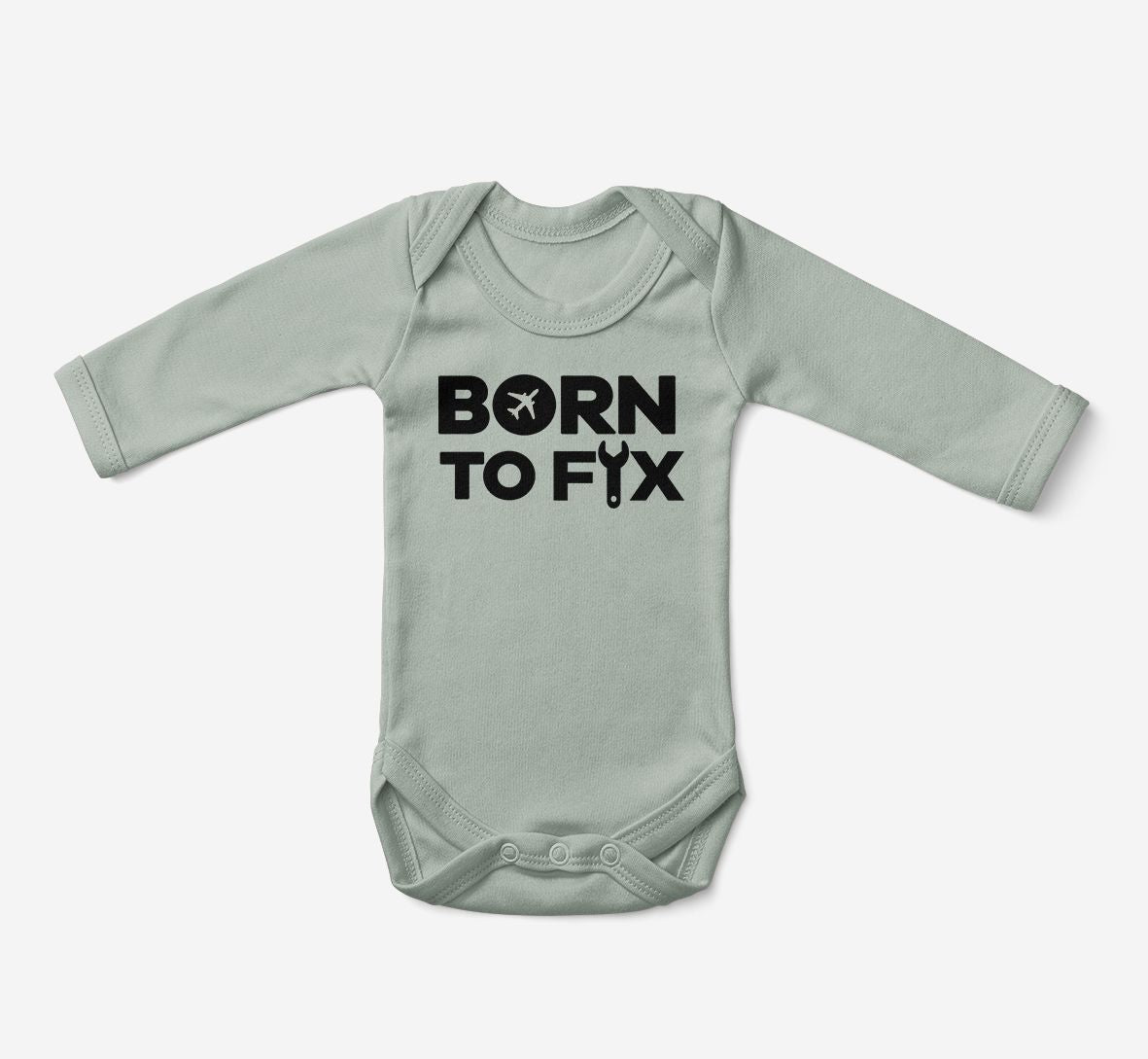 Born To Fix Airplanes Designed Baby Bodysuits