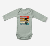 Thumbnail for Husband & Dad & Aircraft Mechanic & Legend Designed Baby Bodysuits