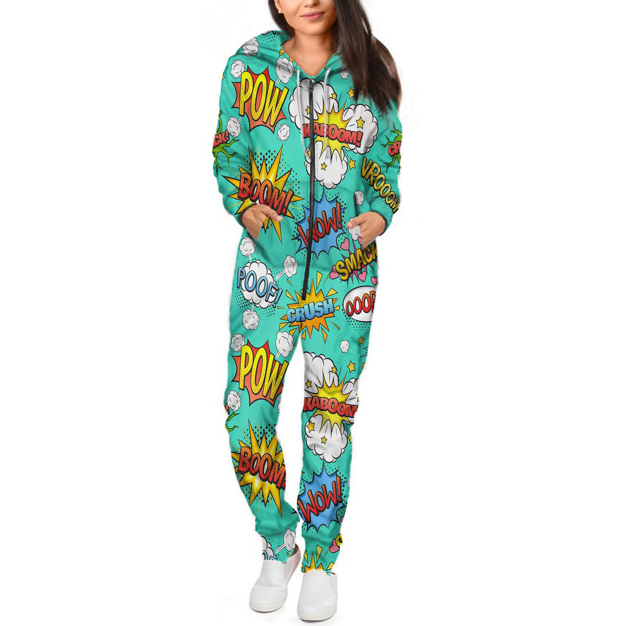 Mixed Comics Designed Jumpsuit for Men & Women