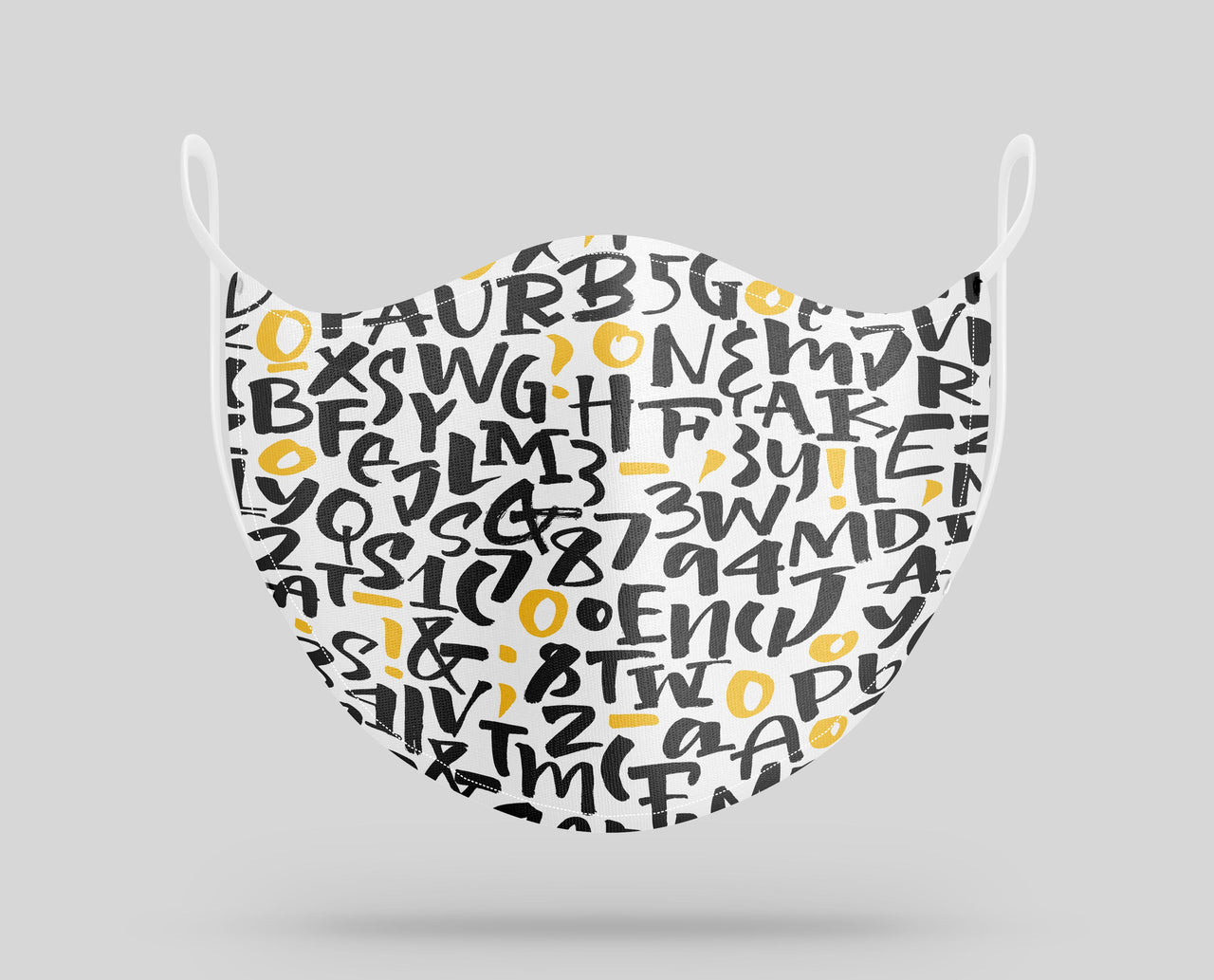 Mixed Letters Designed Face Masks