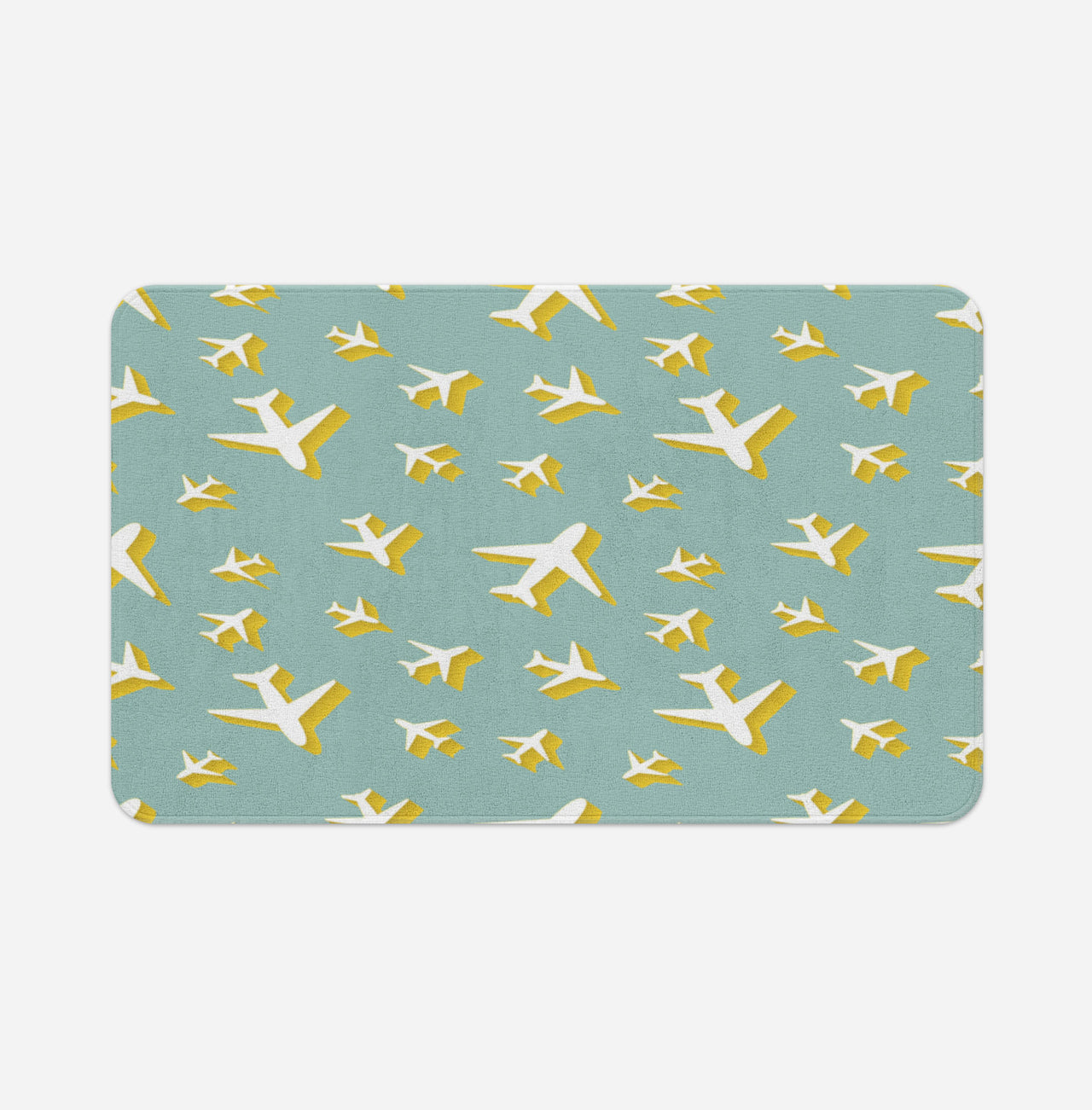 Mixed Size Airplanes Designed Bath Mats