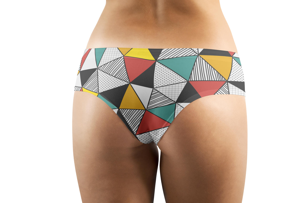 Mixed Triangles Designed Women Panties & Shorts