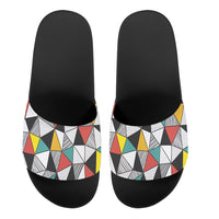 Thumbnail for Mixed Triangles Designed Sport Slippers